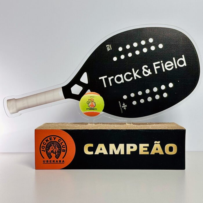 Troféu Personalizado Beach Tennis com Areia - IMGT0001