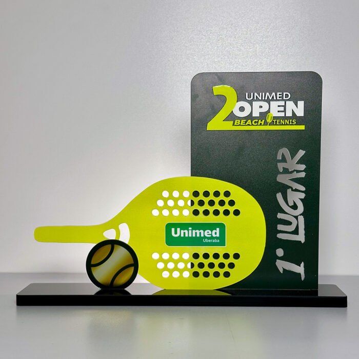 Troféu Personalizado em Acrílico com Verniz Localizado - IMGT0006