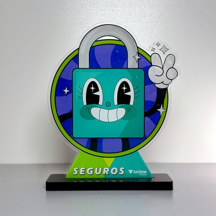 Troféu Personalizado em Acrílico com Corte Especial - IMGT0007