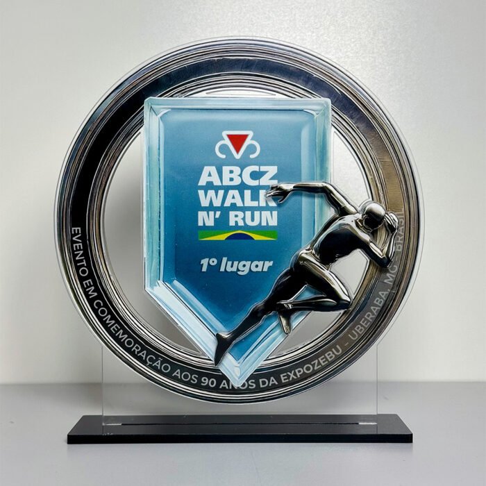 Troféu Personalizado em Acrílico Corte Especial - IMGT0008
