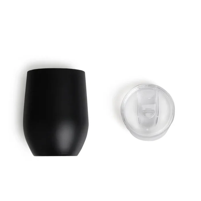 Copo Térmico C/ Tampa - Preto - 340 Ml - IC-03341