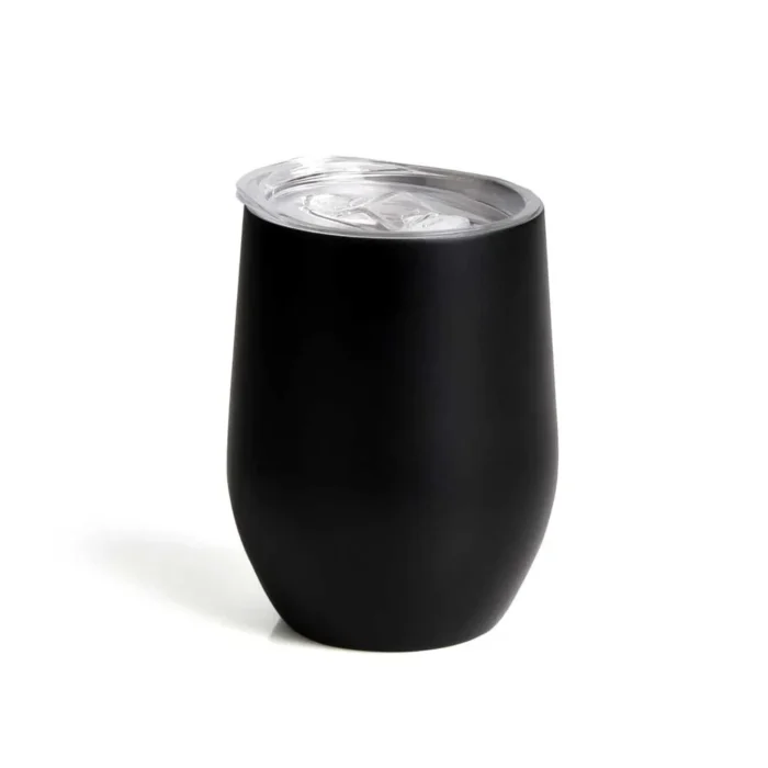 Copo Térmico C/ Tampa - Preto - 340 Ml - IC-03341