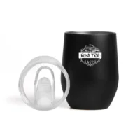 Copo Térmico C/ Tampa - Preto - 340 Ml - IC-03341
