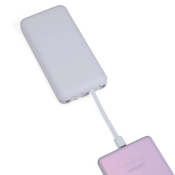 Power Bank 10.000mAh com Lanterna e Multissaídas - 08219