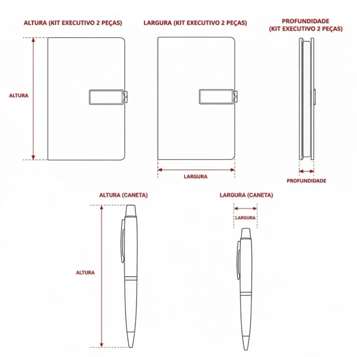 Kit Executivo 2 Peças - 15517