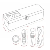 Kit Vinho 4 Peças - 19124