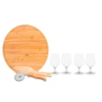 Kit Pizza E Cerveja - 7 Pçs - 35 Cm - KT-90021