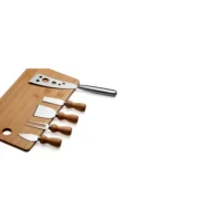 Conj. Para Queijo Em Bambu / Madeira / Inox Oregon - 6 Pçs - KT-90023