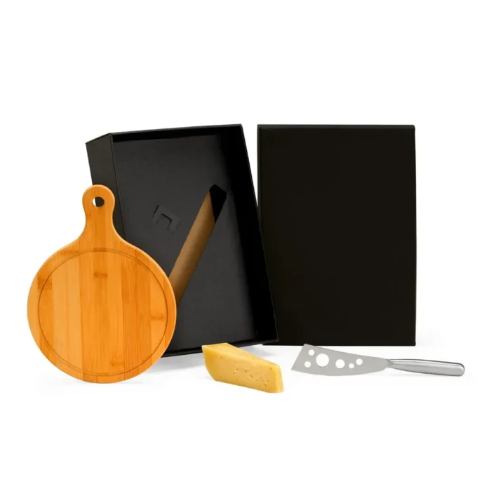 Kit Para Queijo Em Bambu / Inox - 2 Pçs - KT-90101