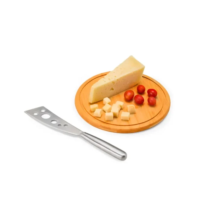 Kit Para Queijo Em Bambu / Inox - 2 Pçs - KT-90101