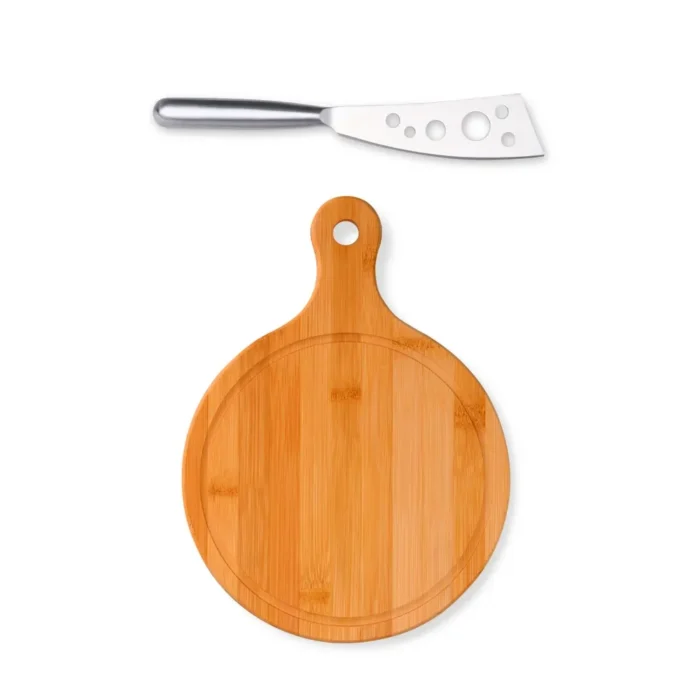 Kit Para Queijo Em Bambu / Inox - 2 Pçs - KT-90101