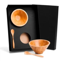 Kit Para Café Da Manhã Em Bambu - 4 Pçs - KT-90112