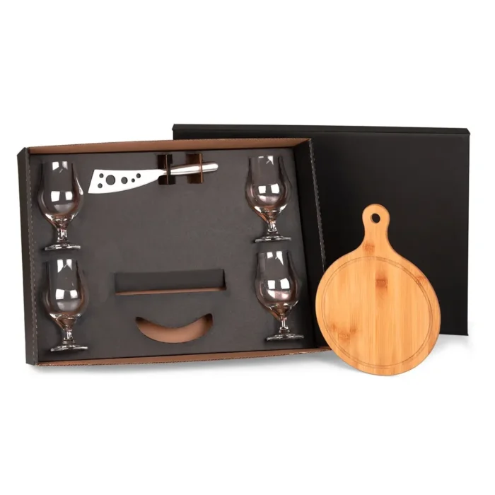 Kit Queijo E Taças Para Cerveja - 6 Pçs - KT-90121