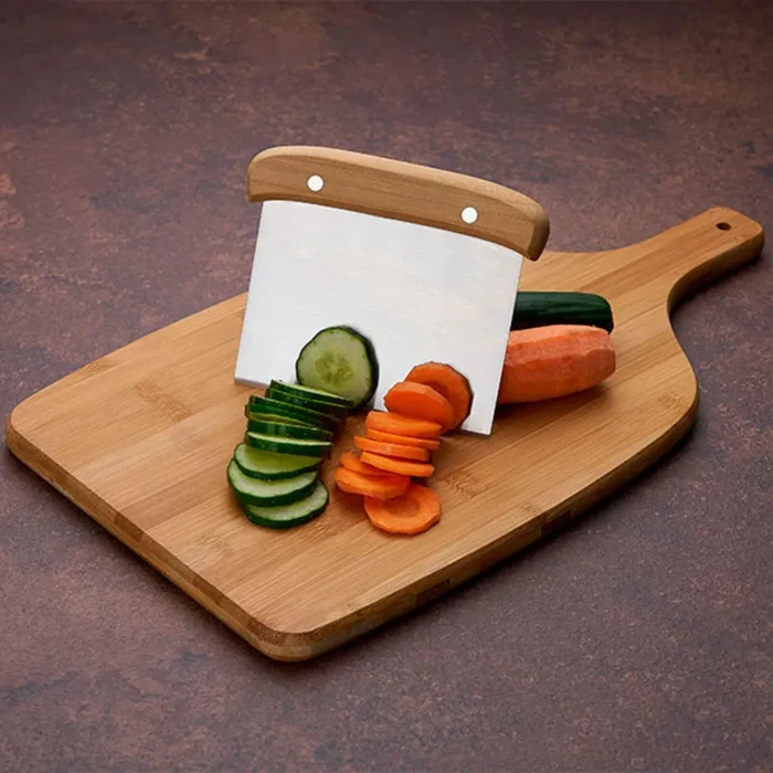 Kit Para Cozinha Em Bambu / Inox Com Espátula Multiuso - 3 Pçs - KT-90180