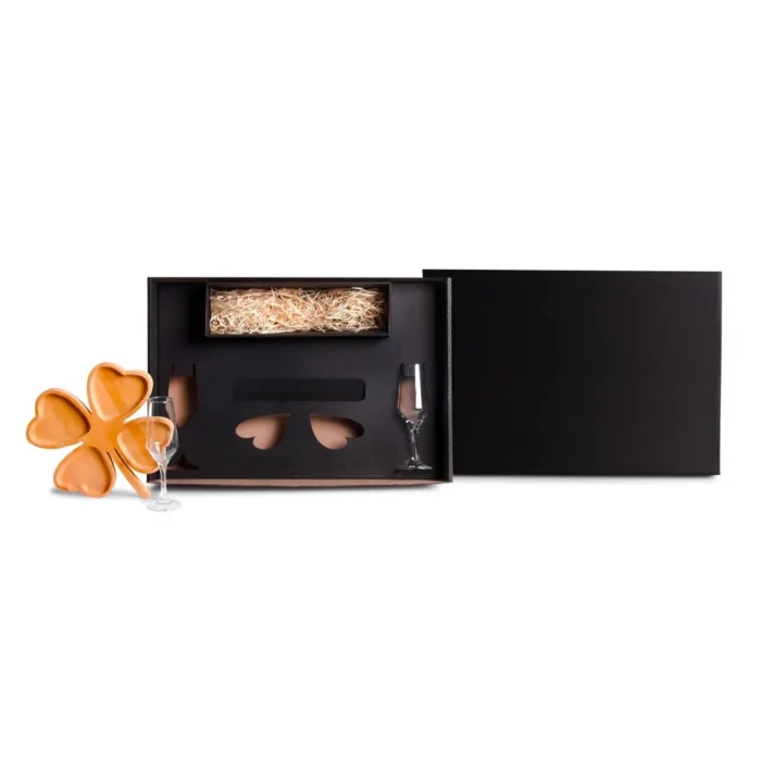 Kit Petisco E Champagne - 3 Pçs - Não Acompanha Garrafa - KT-90337
