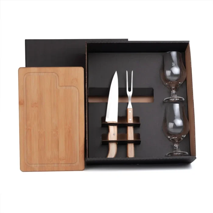 Kit Para Churrasco Com Copos - 5 Pçs - KT-9044W