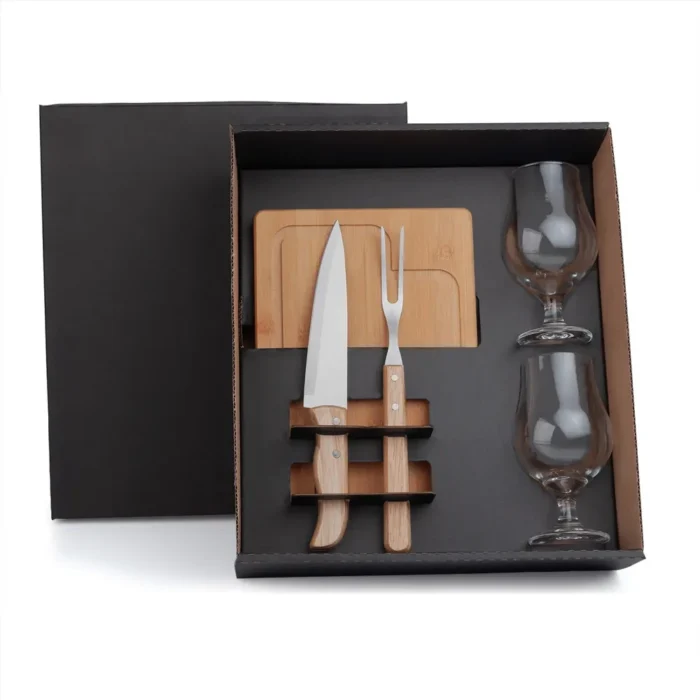 Kit Para Churrasco Com Copos - 5 Pçs - KT-9044W