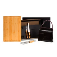 Kit Para Churrasco Com Avental - 5 Pçs - KT-90505
