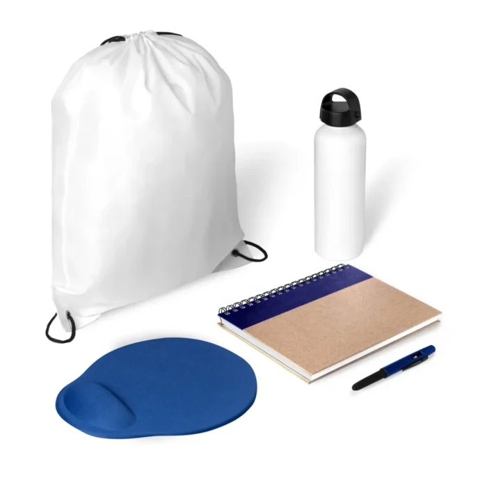 Kit Boas Vindas - 5 Pçs - Branco/Azul - KT-90516