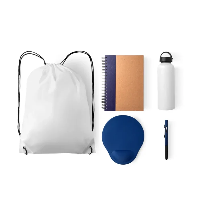 Kit Boas Vindas - 5 Pçs - Branco/Azul - KT-90516