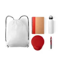 Kit Boas Vindas - 5 Pçs - Branco/Vermelho - KT-90517