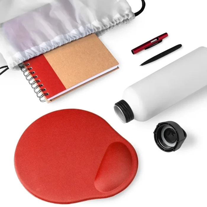 Kit Boas Vindas - 5 Pçs - Branco/Vermelho - KT-90517