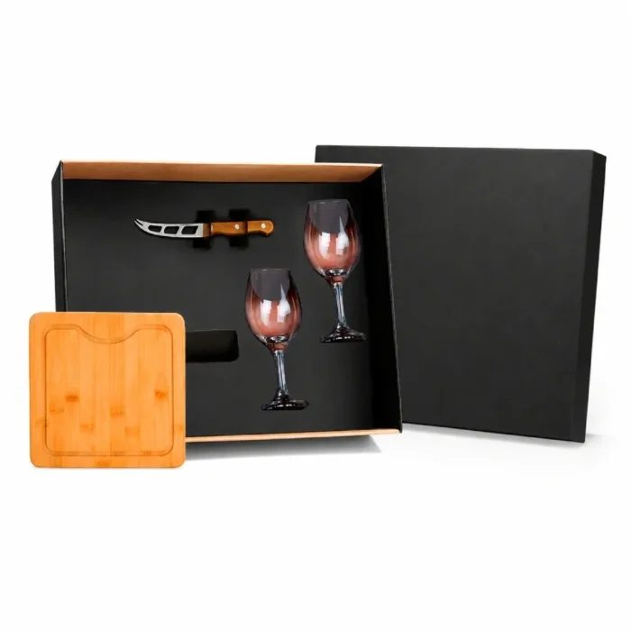 Kit Queijo E Vinho - 4 Pçs - KT-90540