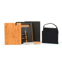 Conj. Para Churrasco Em Bambu Com Amolador - 5 Pçs - KT-90606