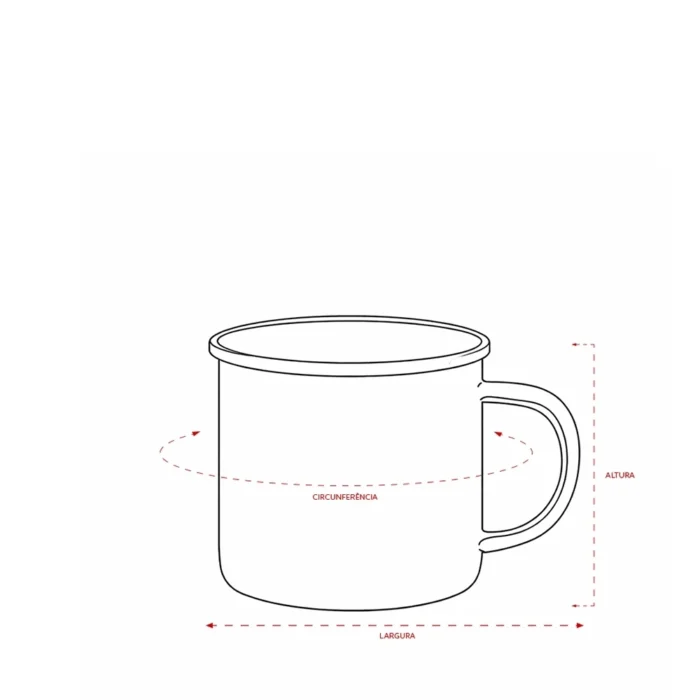 Caneca Inox 370ml - 03590
