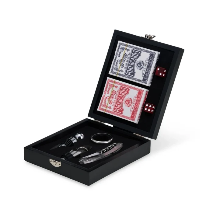 Kit Vinho com Jogo de Baralho - 08128