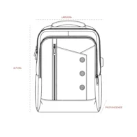 Mochila Poliéster 20L - 09398