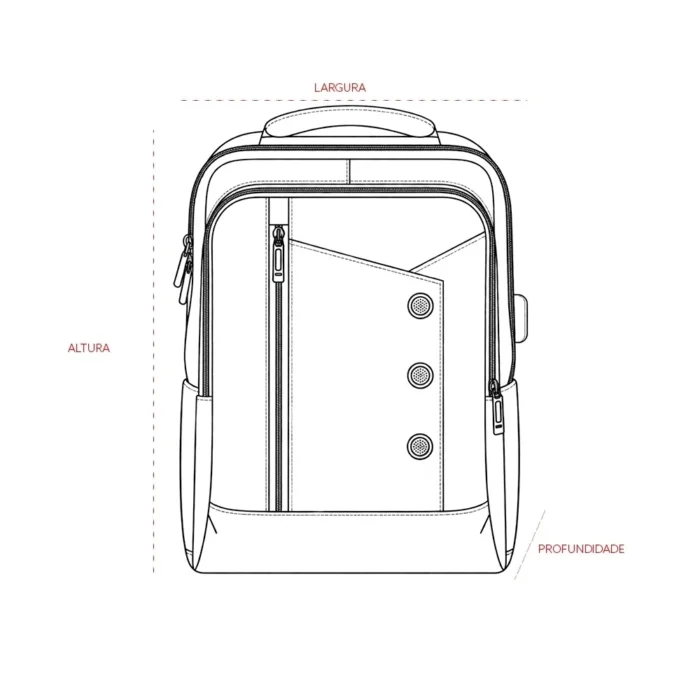 Mochila Poliéster 20L - 09398