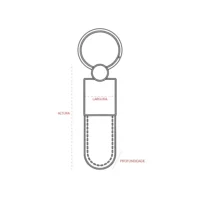Chaveiro Metal com PU - 19233