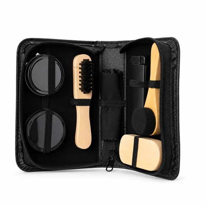 Kit Limpeza Sapatos 7 Peças - 19258